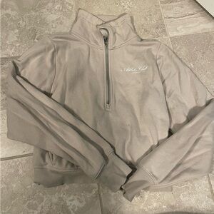 All in Motion Light Gray Half-Zip Pullover